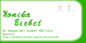 monika biebel business card
